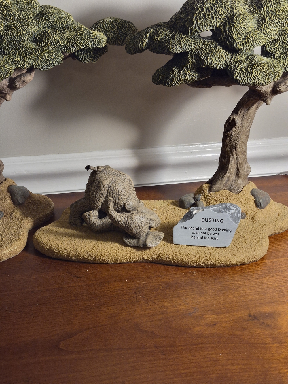 The Herd "Dusting" By Martha Carey(landscape And Trees Are Not Included)
